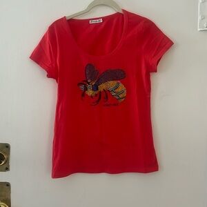 Rhinestone bumblebee tee